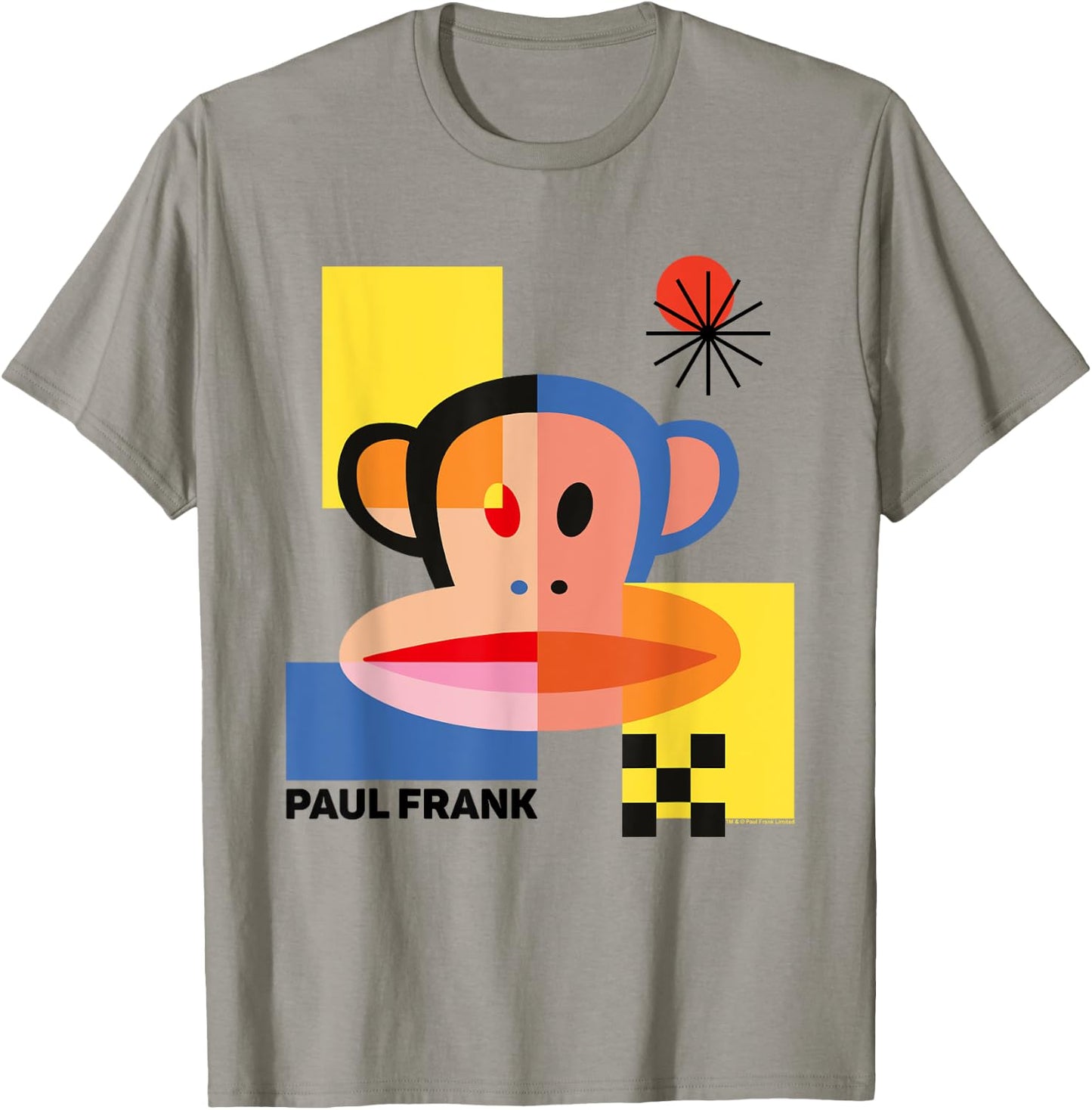 Paul Frank Julius Abstract 80s Block Art T-Shirt - T-Shirt | Sand