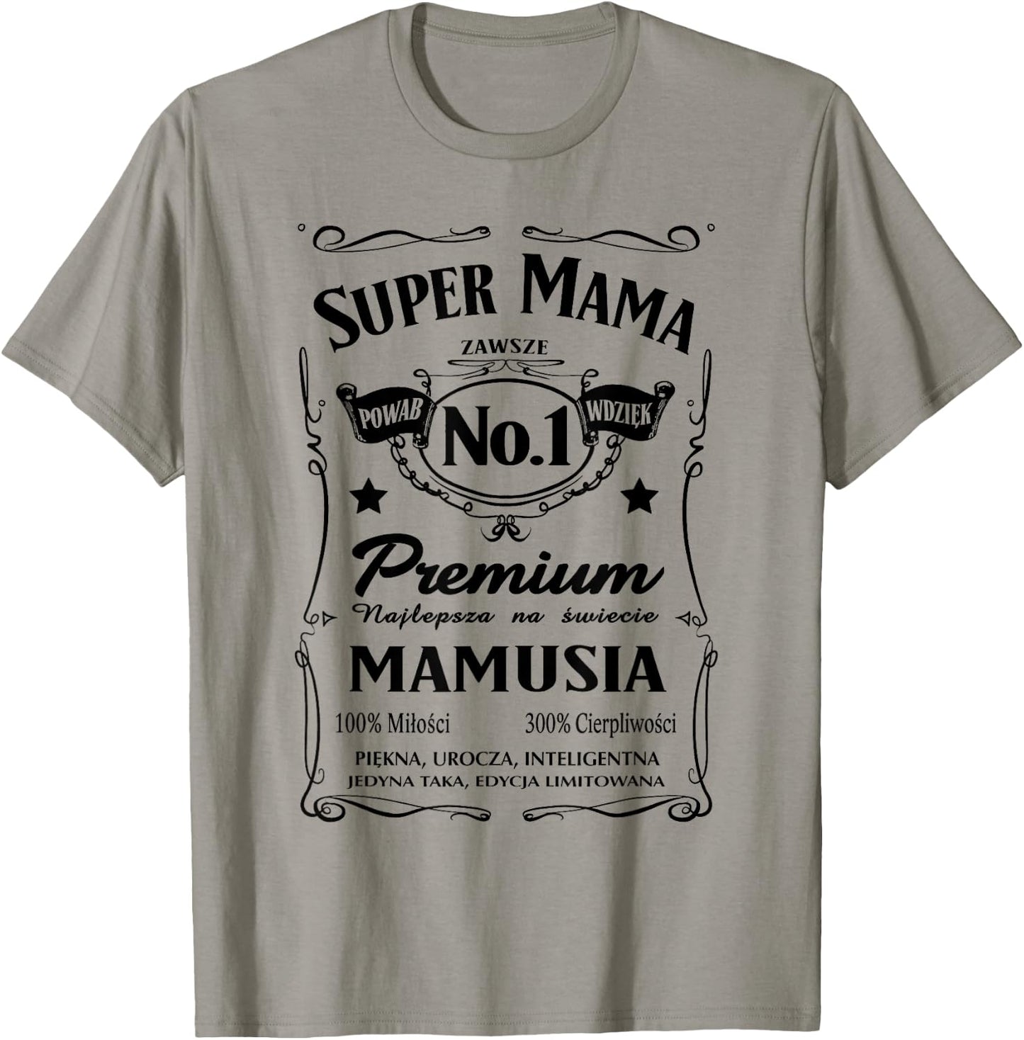 Super Mama Prezent dla Mamy Polska Koszulka T-Shirt - T-Shirt | Sand