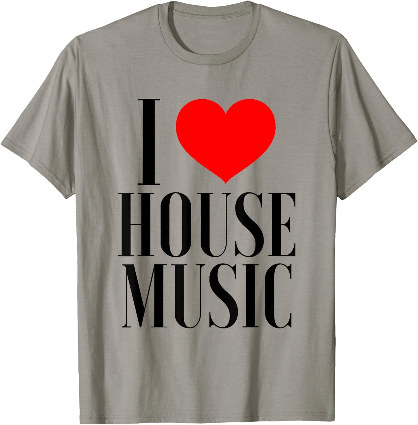 I Love House Music - EDM Rave DJ T-Shirt - T-Shirt | Sand