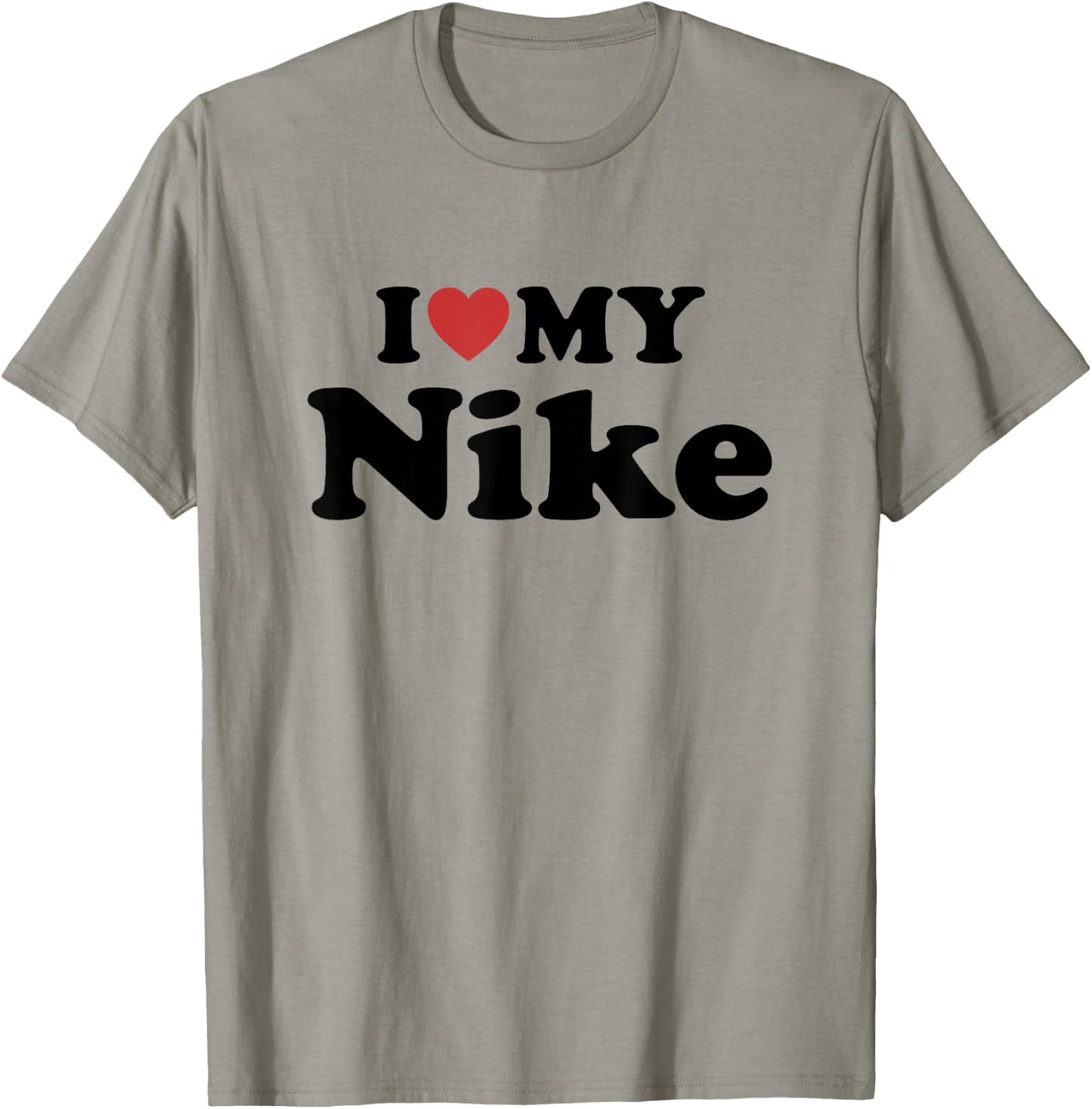 I Love My Nike First Name Matching Couple Outfit T-Shirt - T-Shirt | Sand