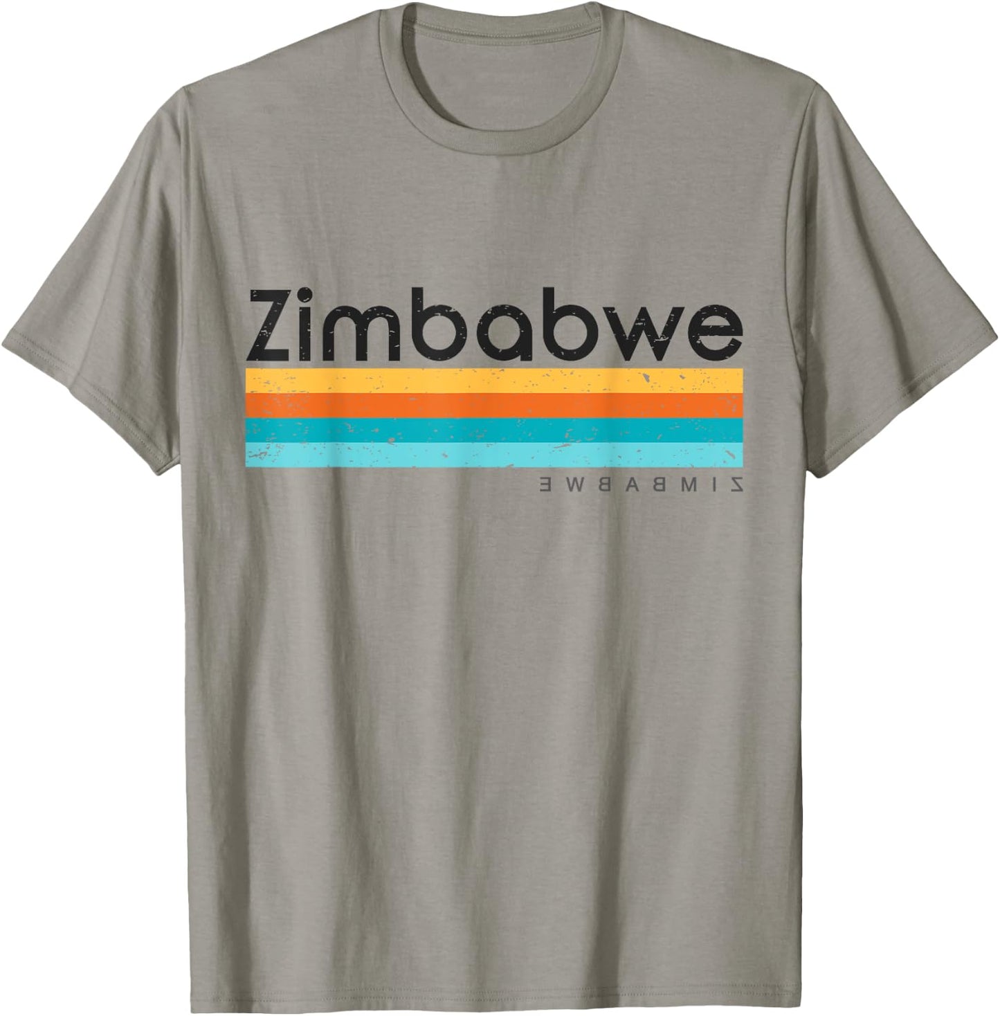 Vintage Retro Zimbabwe Design T-Shirt - T-Shirt | Sand