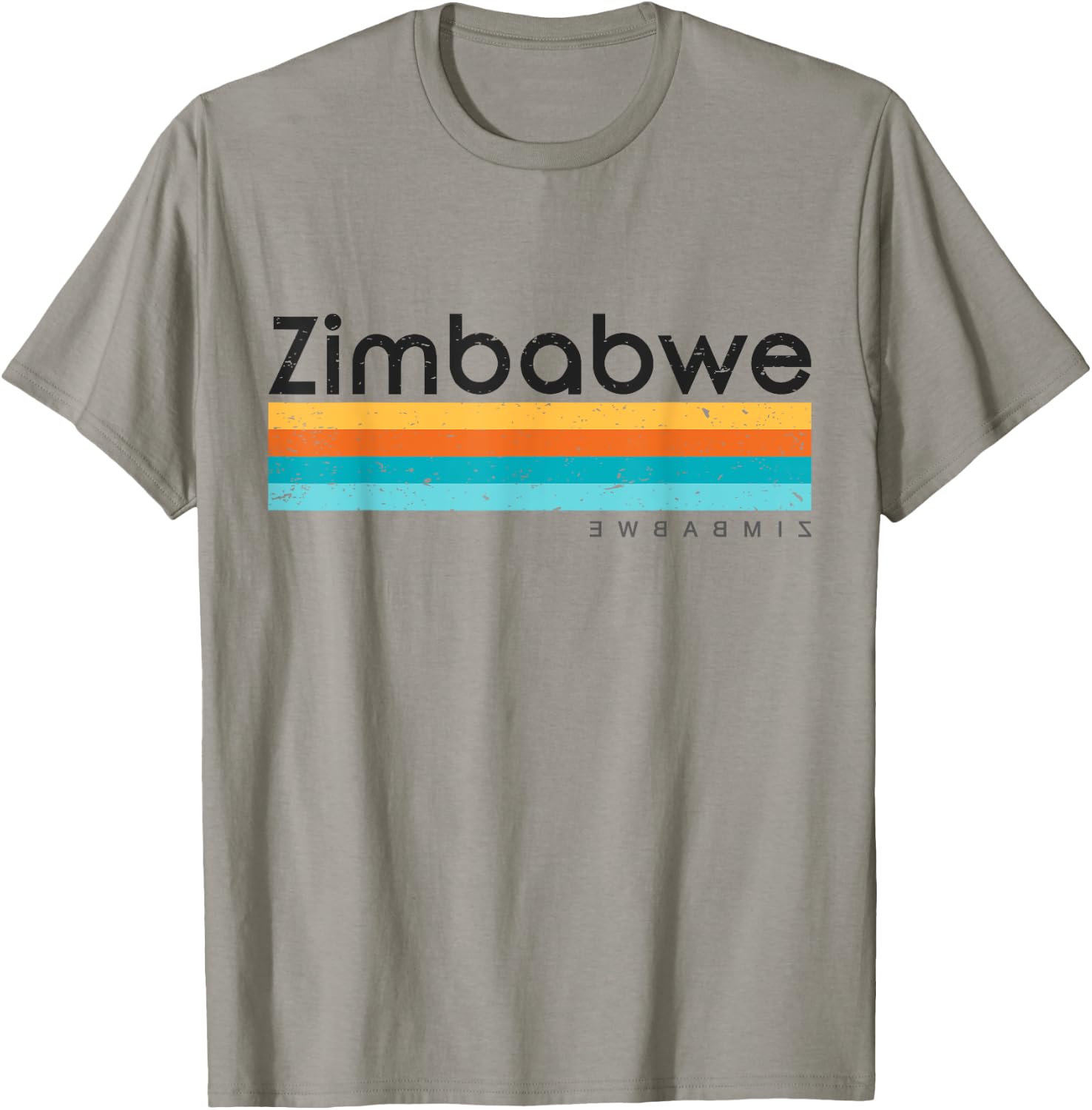 Vintage Retro Zimbabwe Design T-Shirt - T-Shirt | Sand