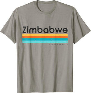 Vintage Retro Zimbabwe Design T-Shirt - T-Shirt | Sand