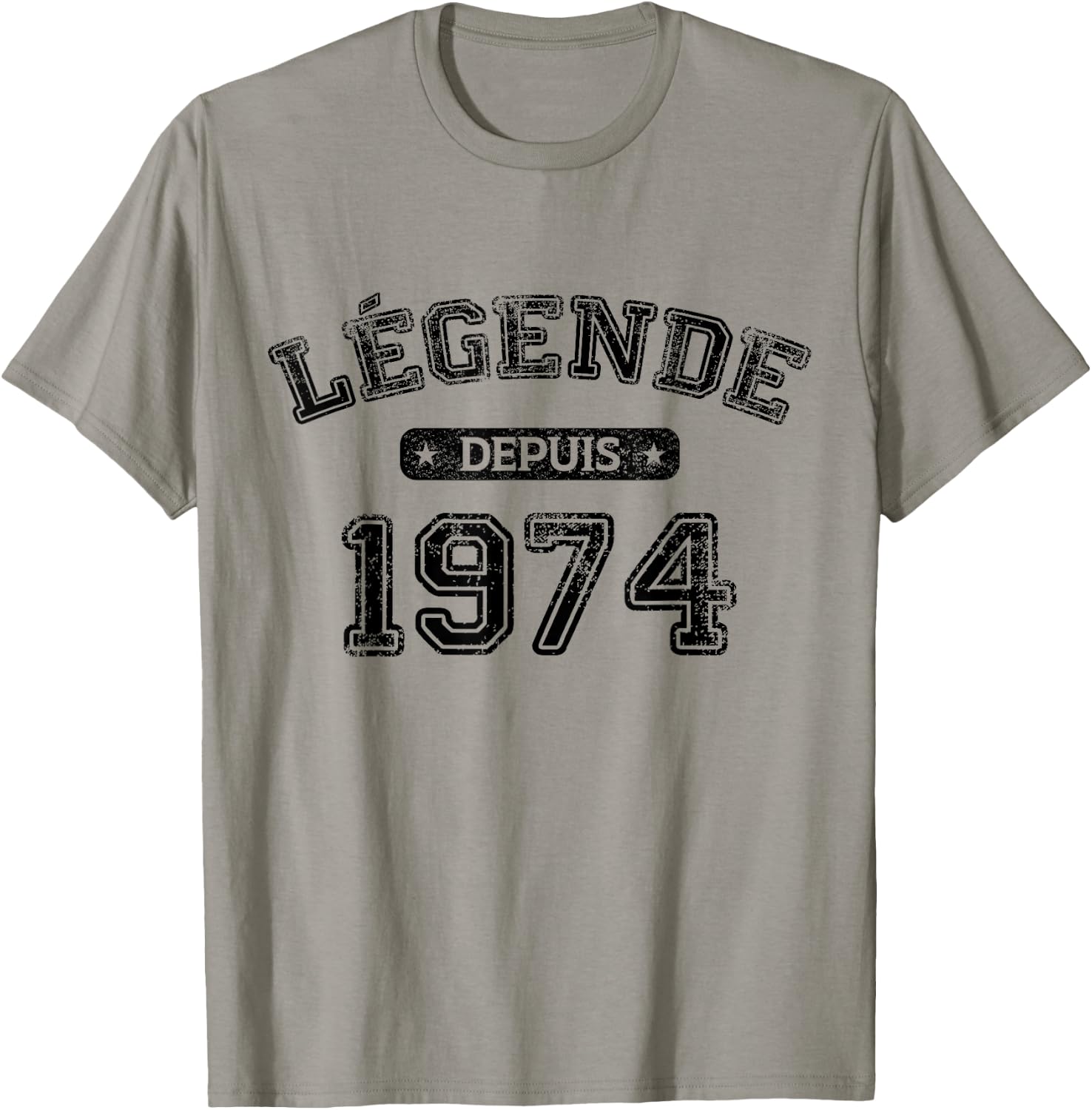 Birthday 50 Years Legend Since 1974 Birthday , grey, S T-Shirt - T-Shirt | Sand