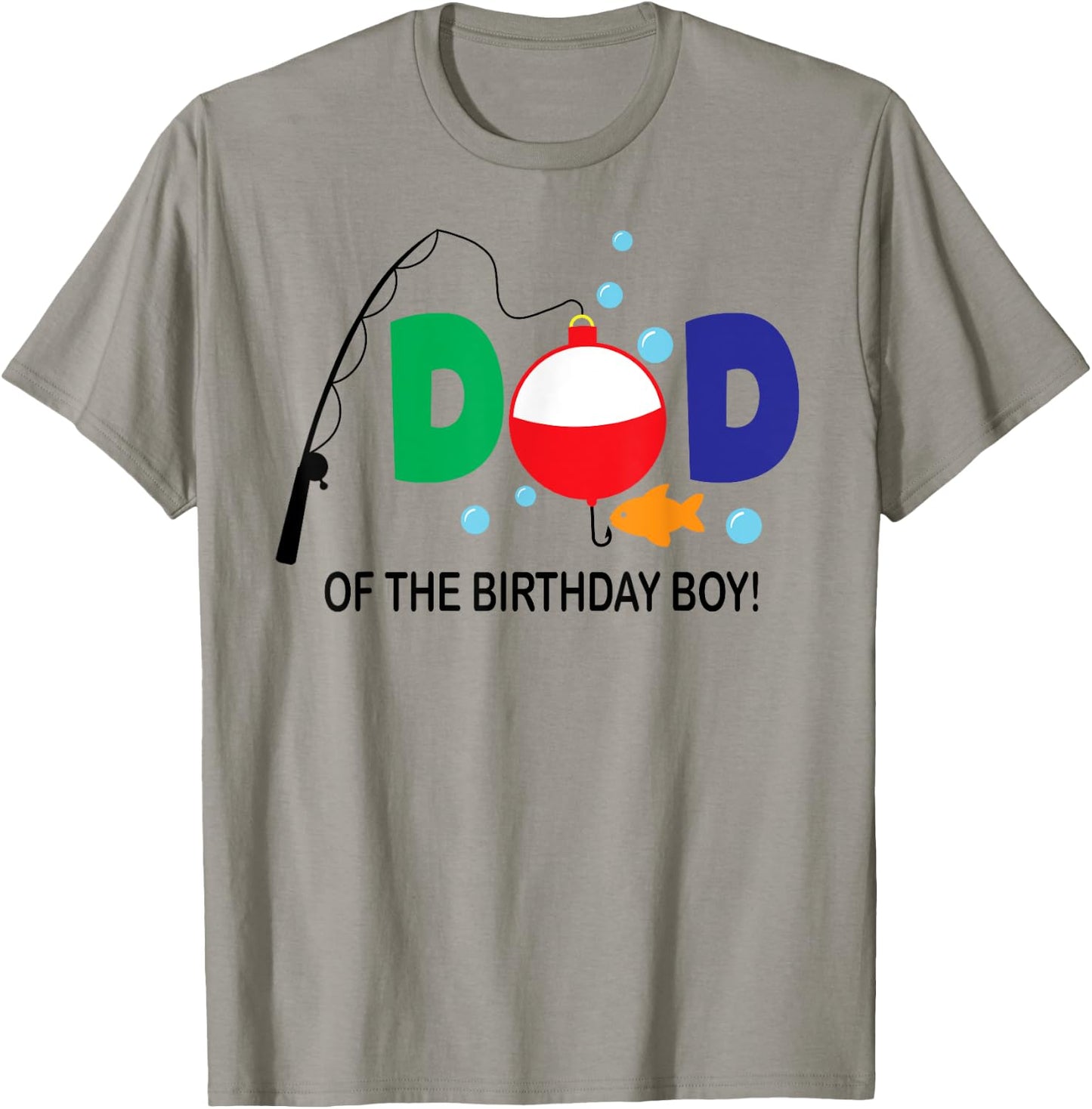 Dad of The Birthday Boy 1st Birthday Fishing Theme Boy T-Shirt - T-Shirt | Sand