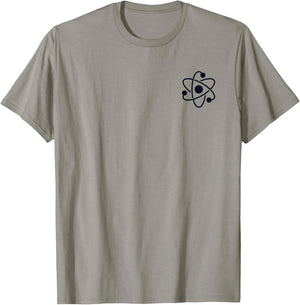Nuclear Power Logo Emblem Uranium Energy Nuclear Engineer T-Shirt - T-Shirt | Sand