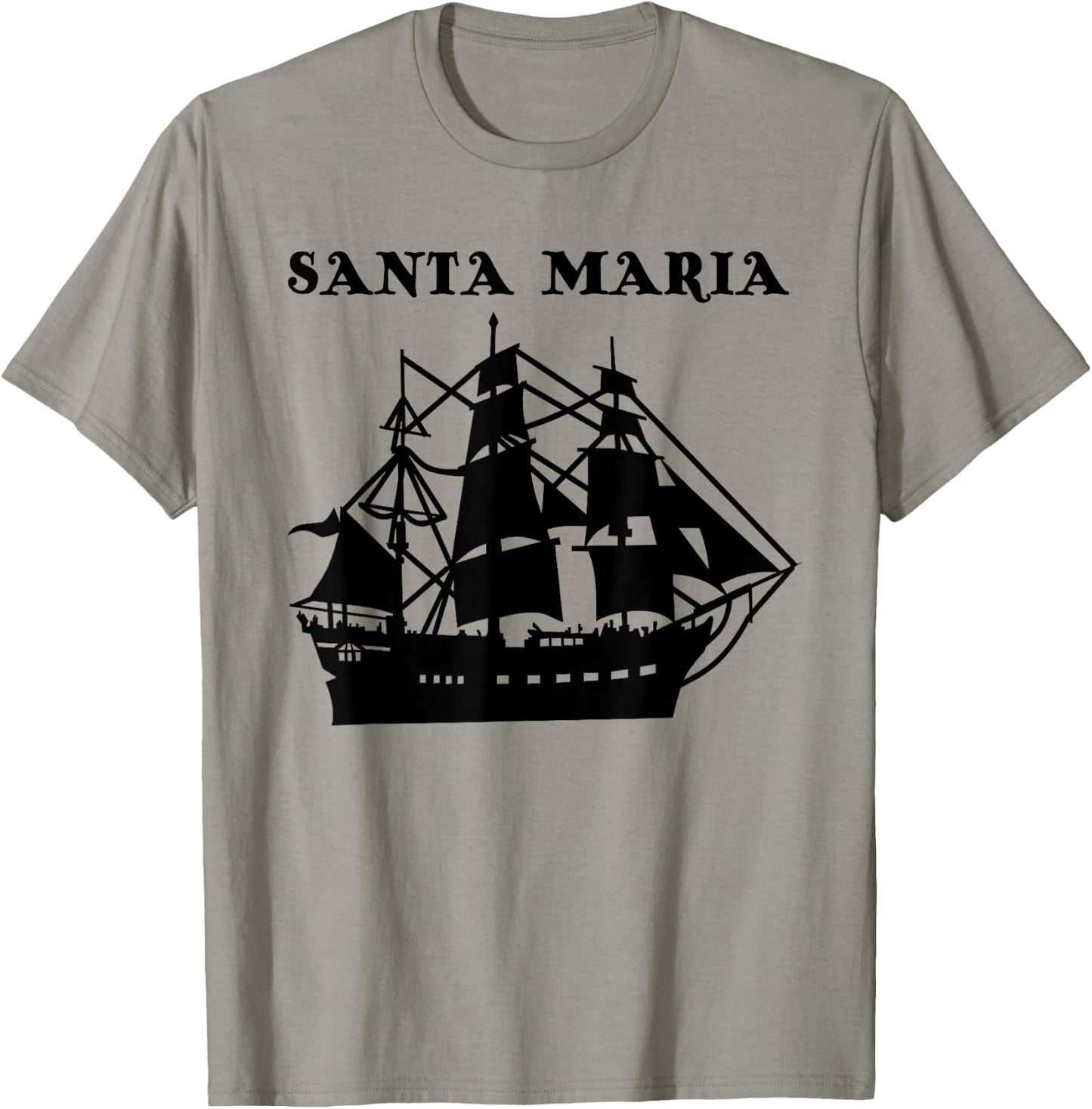 Santa Maria - Christopher Columbus Ship America History T-Shirt - T-Shirt | Sand