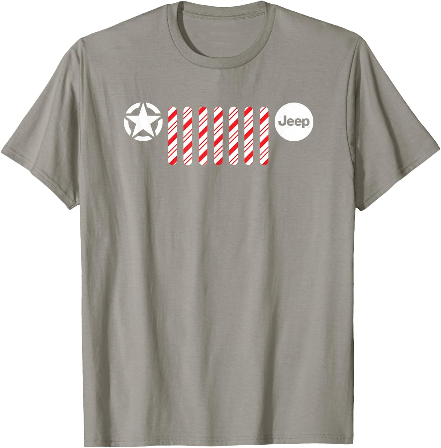 Jeep Candy Cane Grille T-Shirt - T-Shirt | Sand