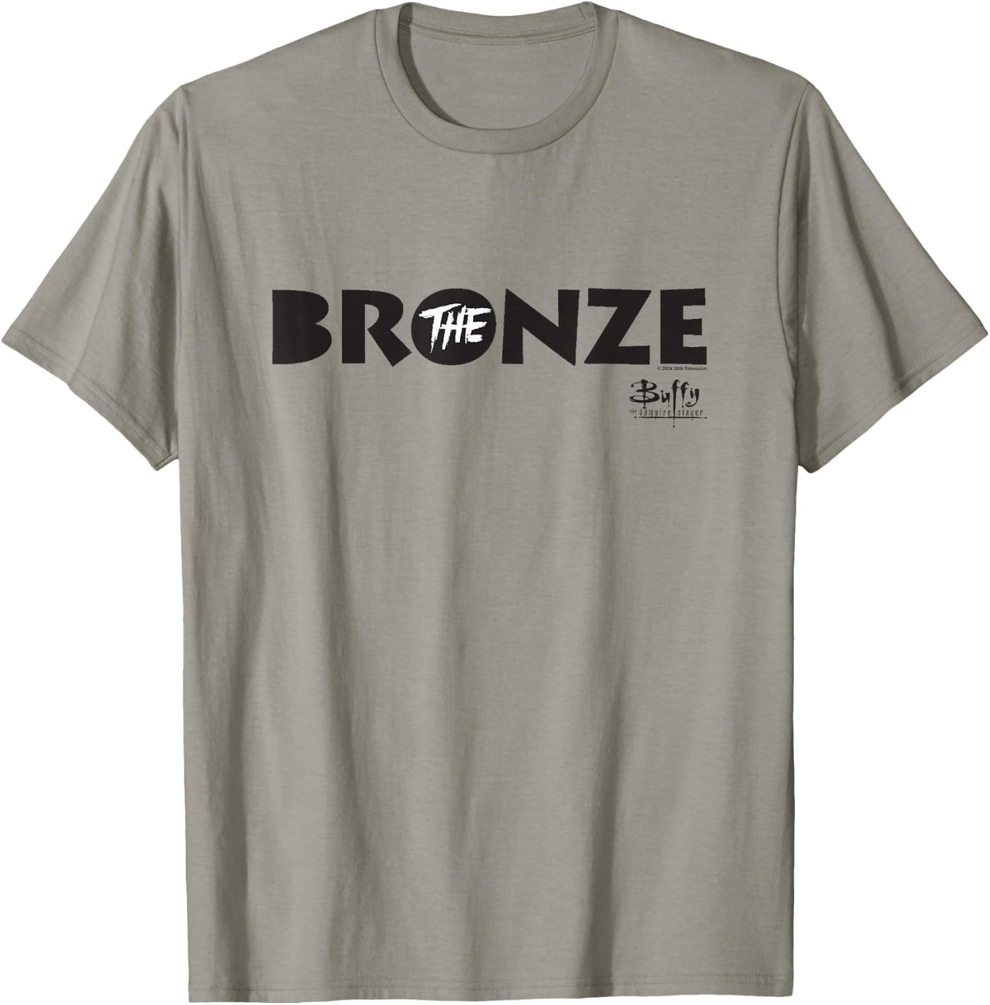 Buffy The Vampire Slayer The Bronze Vintage Bar Sign , grey, S T-Shirt - T-Shirt | Sand