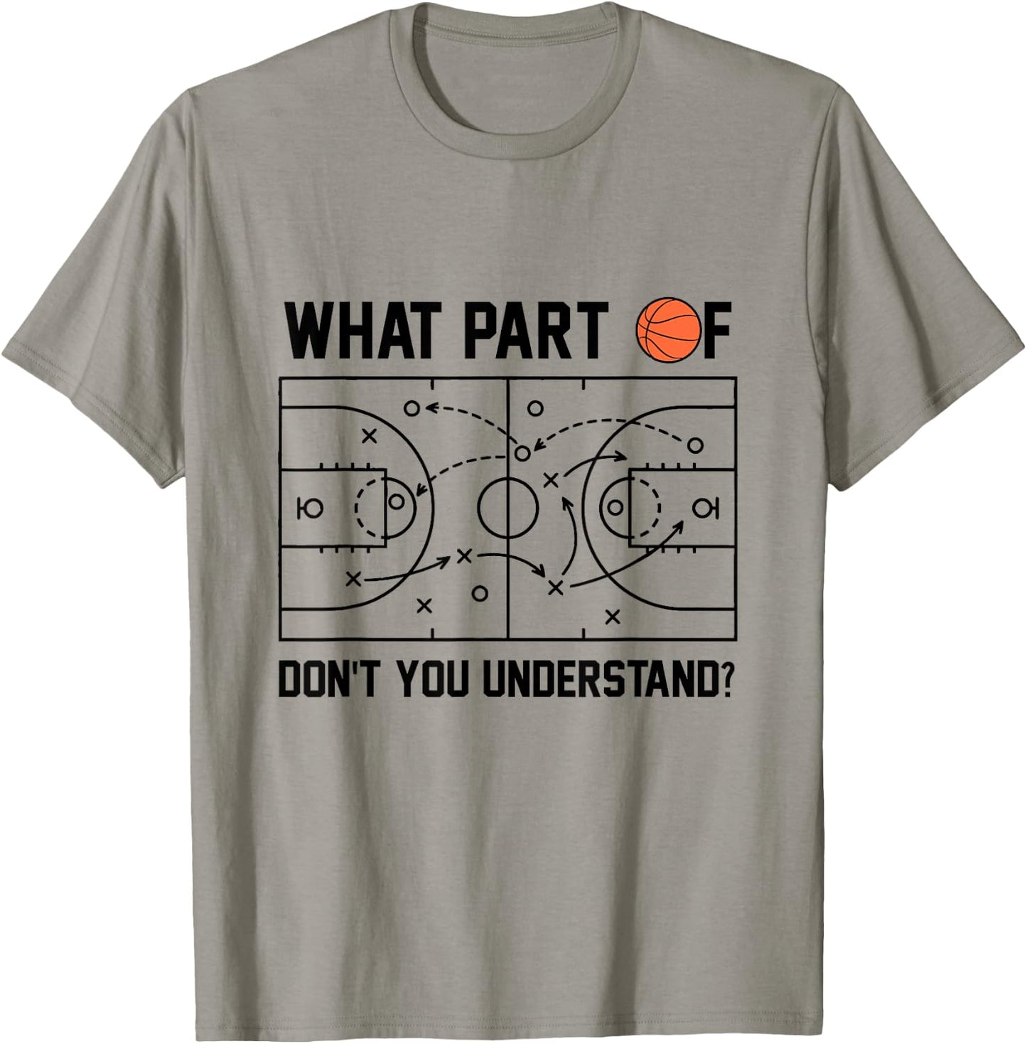 What Part Of Don't You Understand Basketball Coach Tactic T-Shirt - T-Shirt | Sand