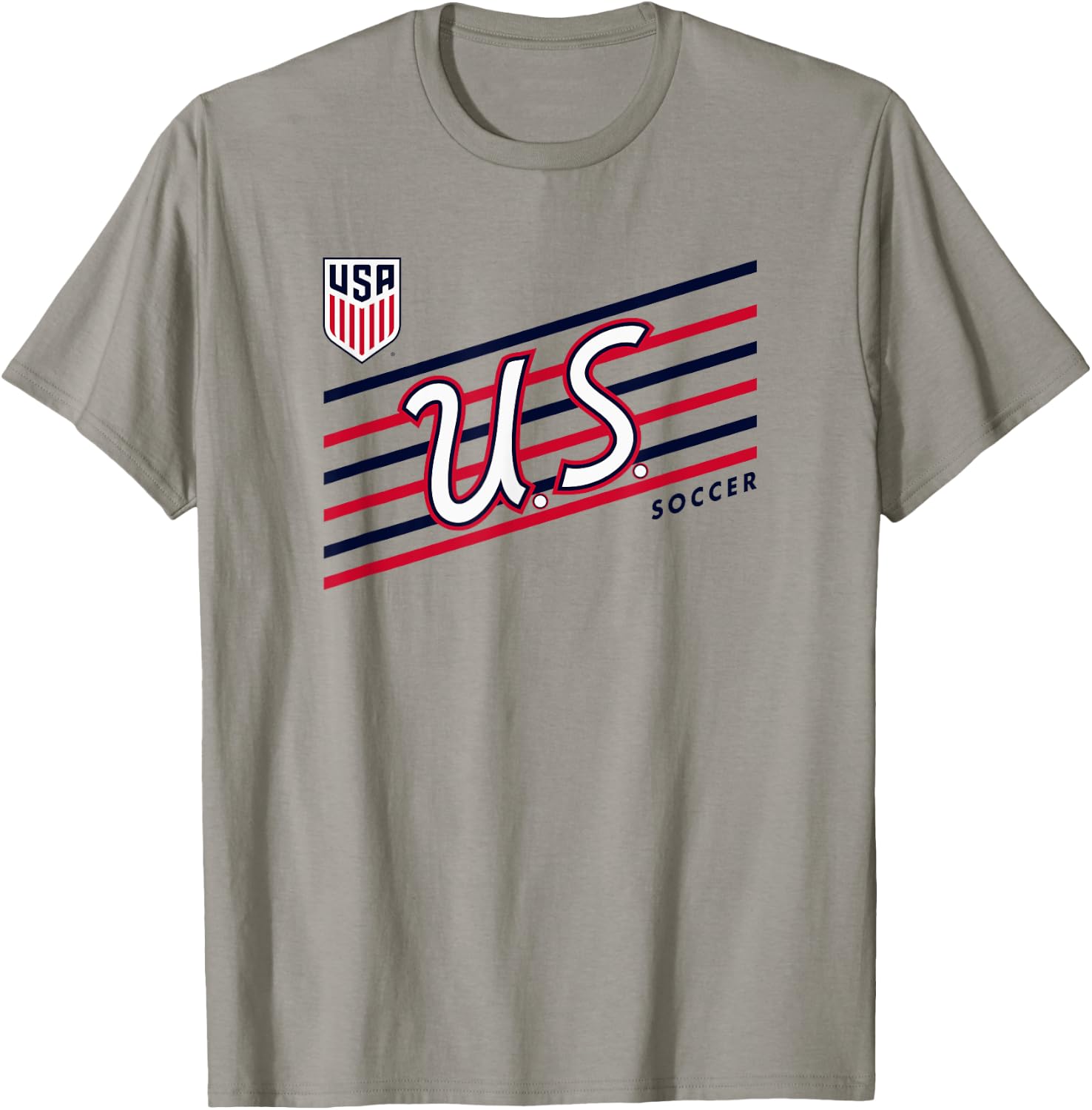 U.S. Soccer Retro Perform Gray USMNT Officially Licensed T-Shirt - T-Shirt | Sand