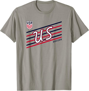 U.S. Soccer Retro Perform Gray USMNT Officially Licensed T-Shirt - T-Shirt | Sand