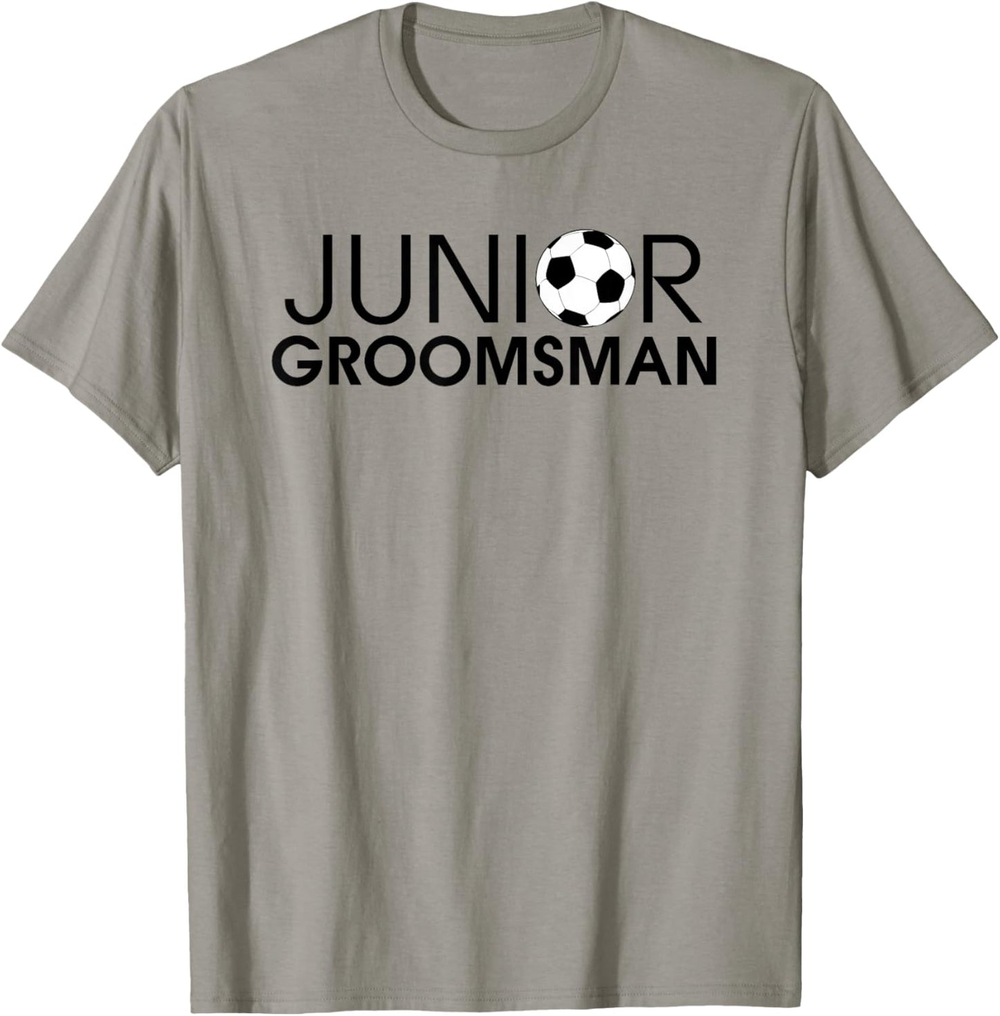 Junior Groomsman Soccer Ball Wedding T-Shirt - T-Shirt | Sand