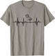 Ligne cardiaque de jardinage Fréquence cardiaque T-Shirt - T-Shirt | Sand