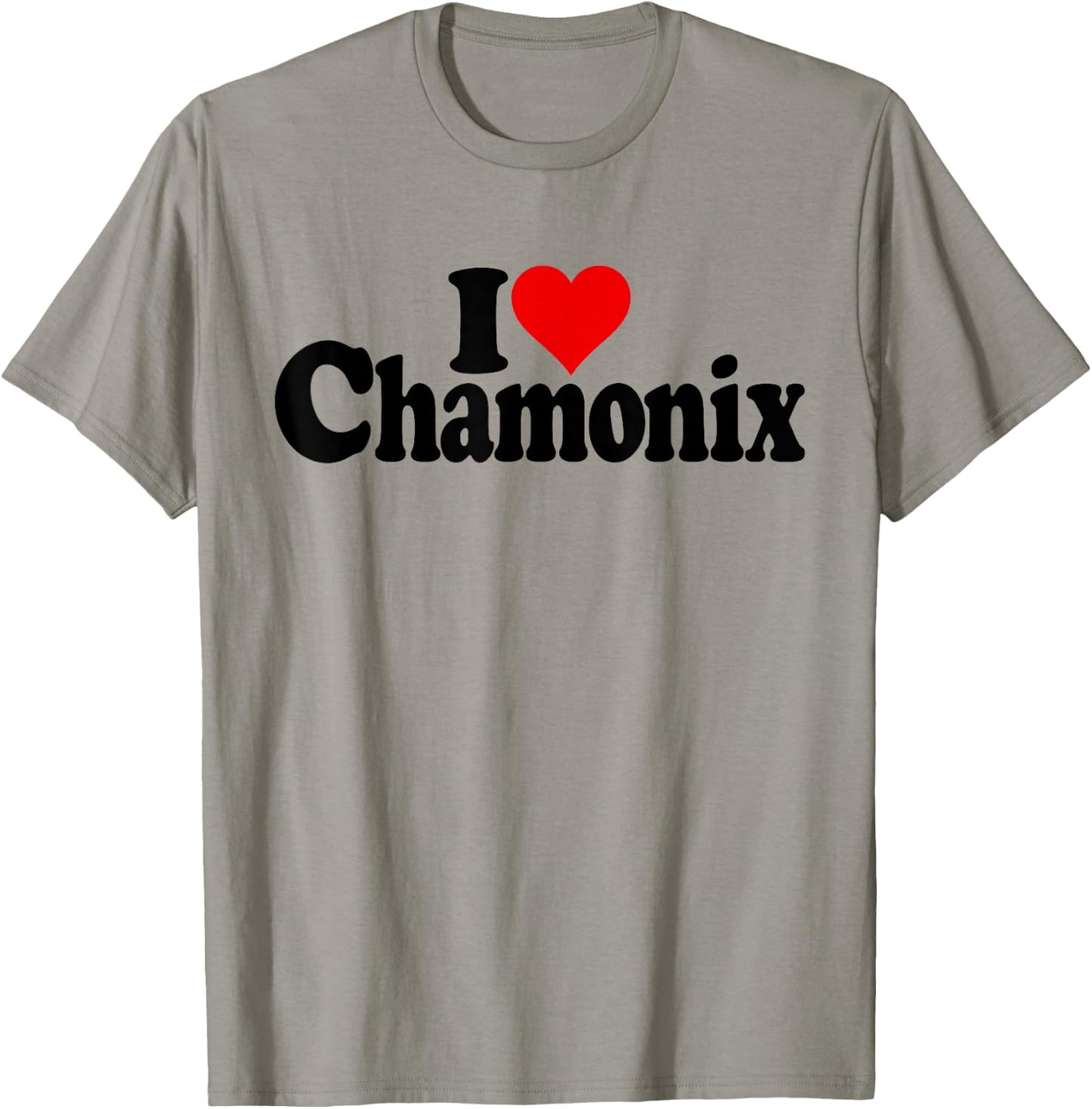 I LOVE HEART CHAMONIX FRENCH ALPS MONT BLANC FRANCE , white, S T-Shirt - T-Shirt | Sand