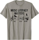 Music Literacy Matters I Like To Eat Kittens Music Joke T-Shirt - T-Shirt | Sand
