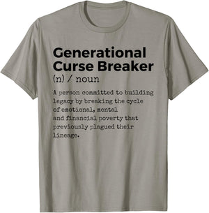 Generational Curse Breaker Definition Melanin Black Pride T-Shirt - T-Shirt | Sand