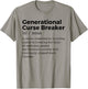 Generational Curse Breaker Definition Melanin Black Pride T-Shirt - T-Shirt | Sand