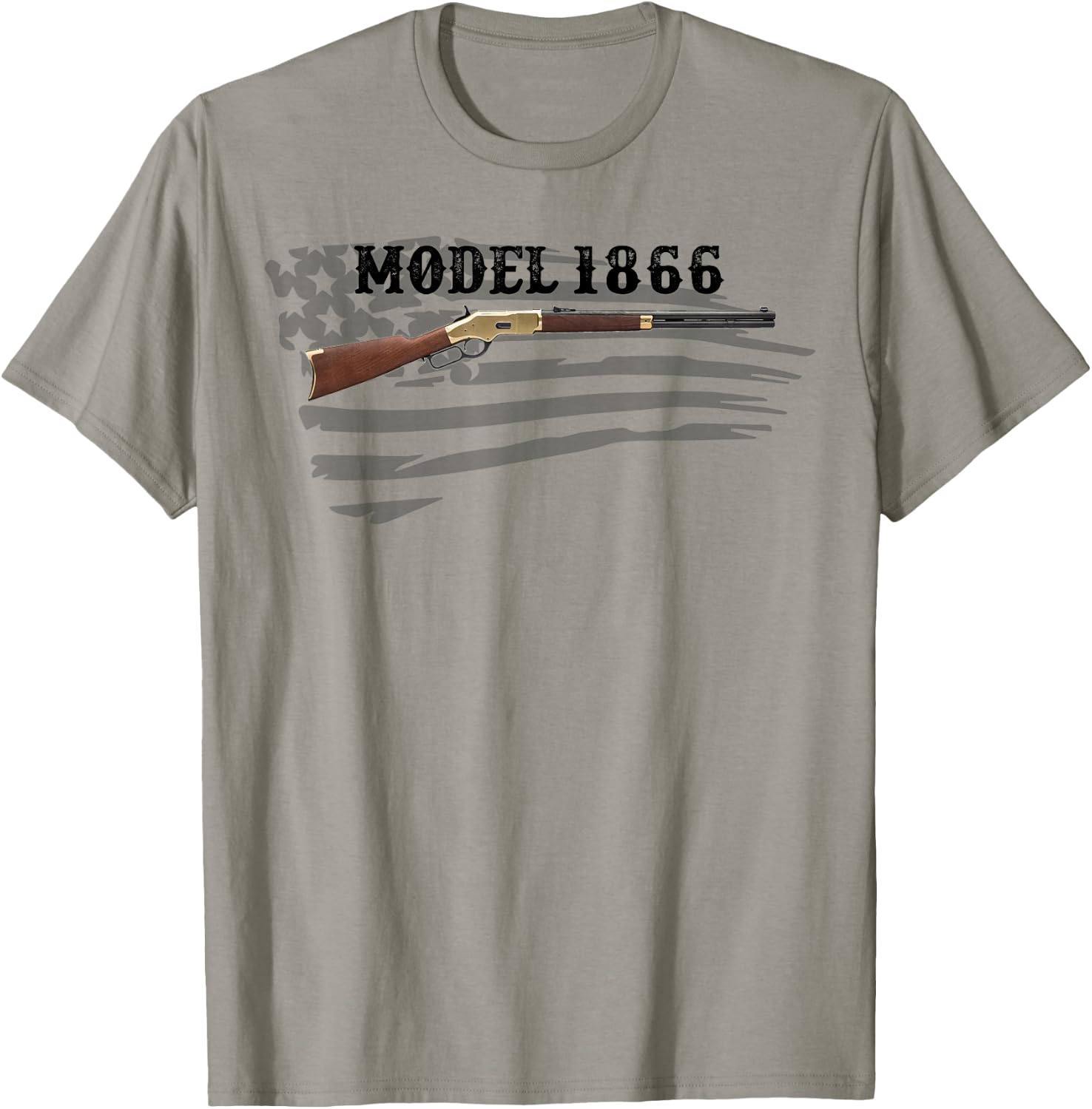 Model 1866 Lever Action Rifle T-Shirt - T-Shirt | Sand