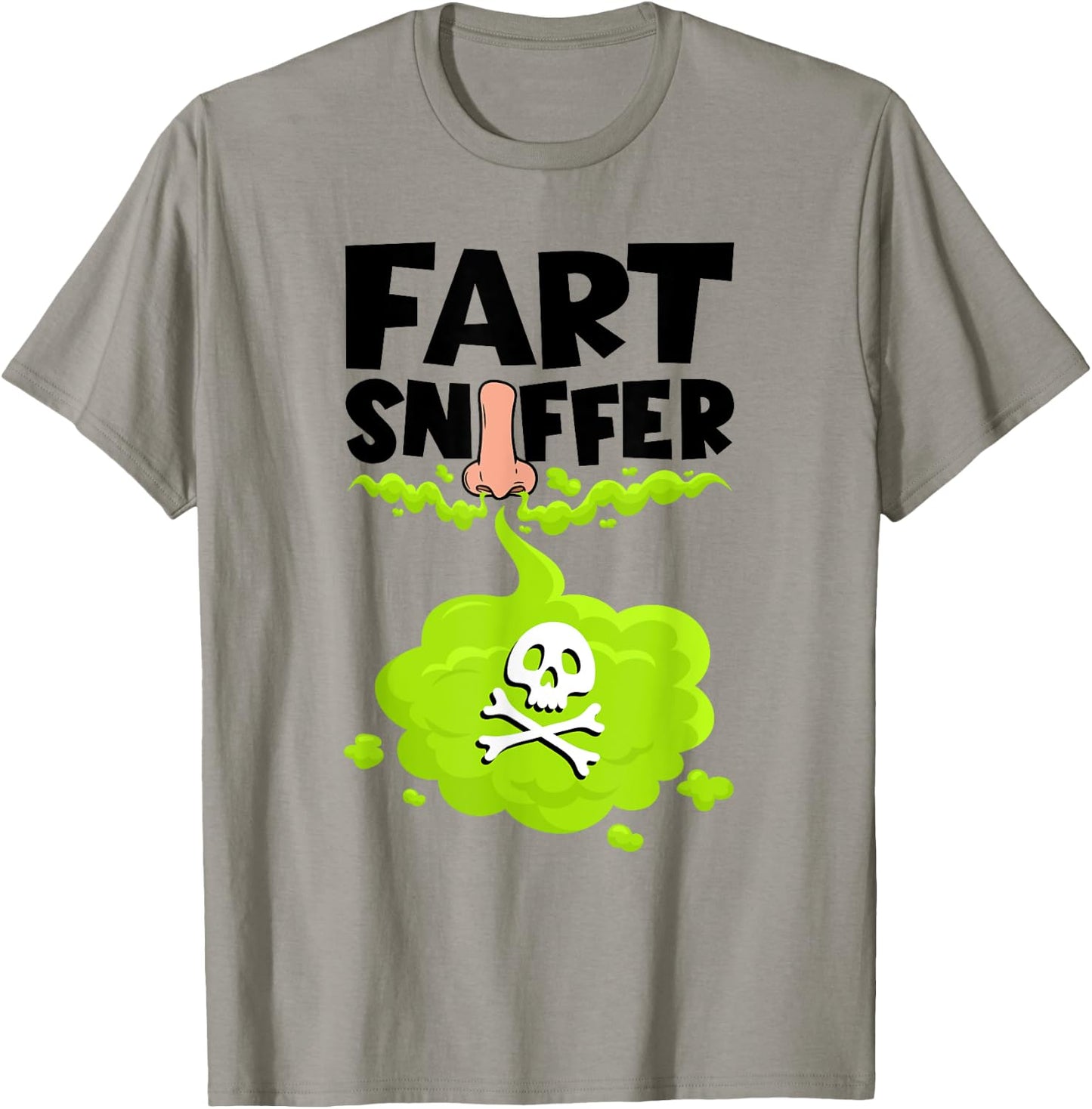 Fart Sniffer Shirt, Fart Smeller Shirt, Weird Funny Fart T-Shirt - T-Shirt | Sand