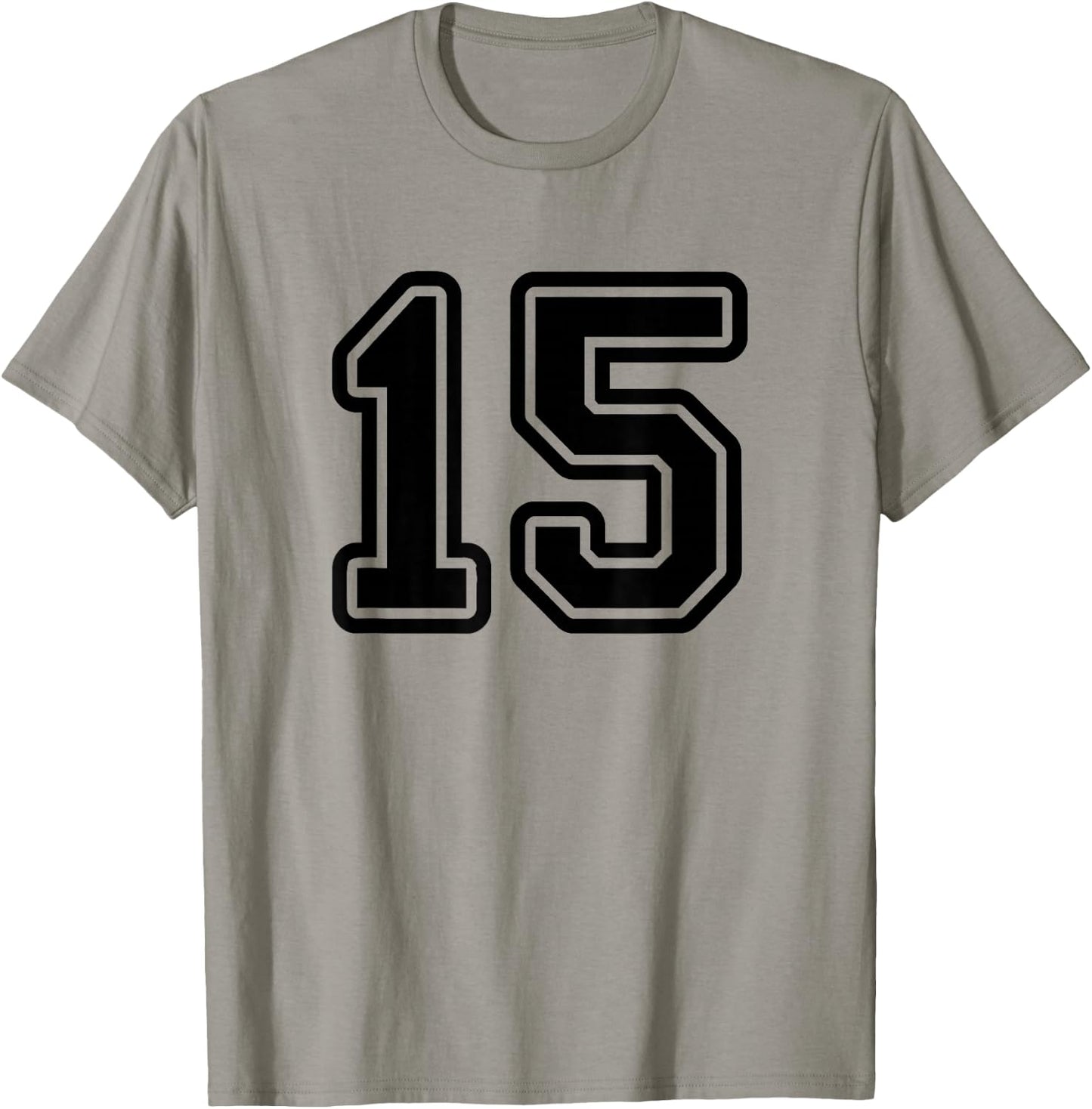 Sport Team Number #15 T-Shirt - T-Shirt | Sand