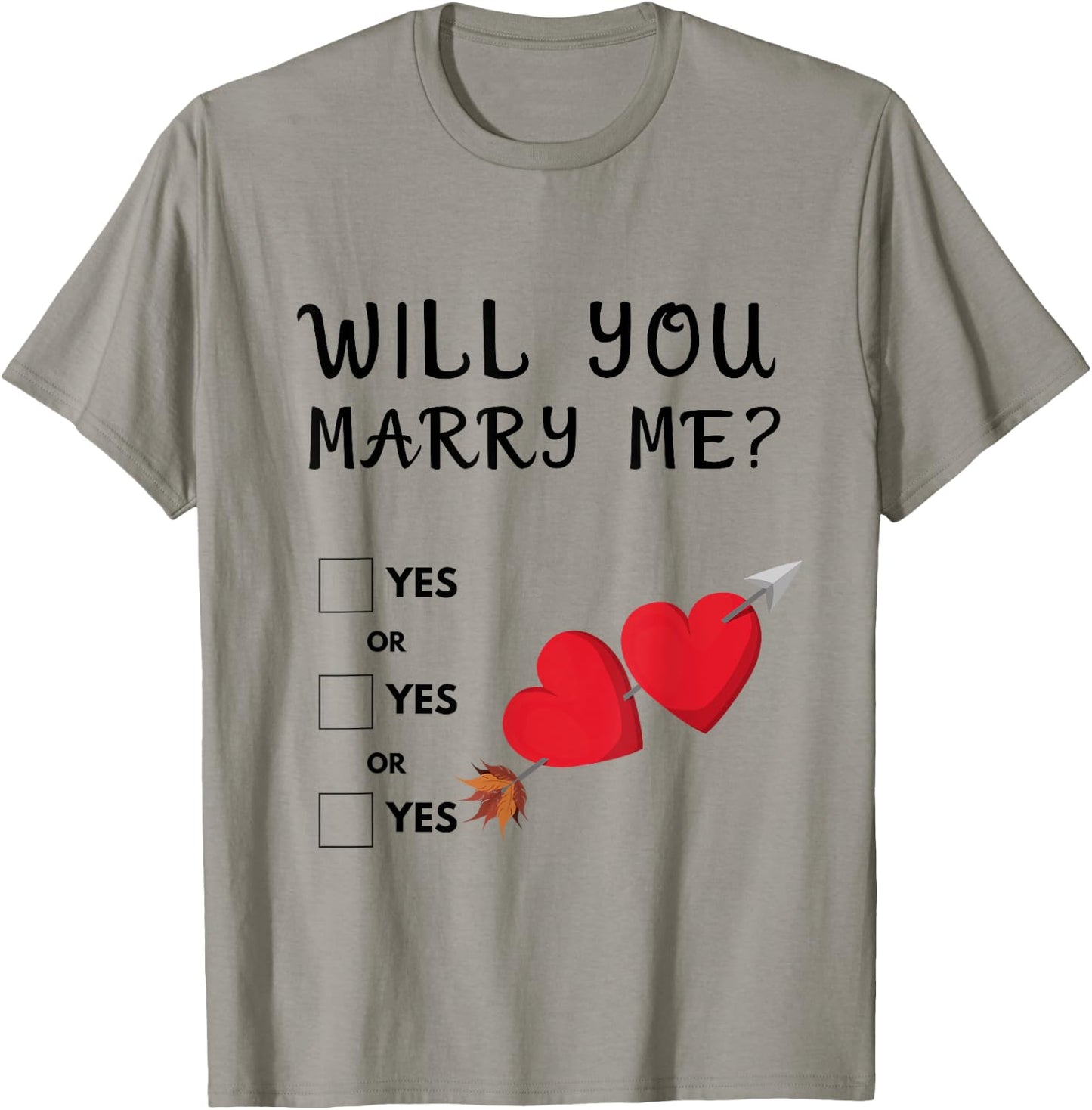 Heiratsantrag - Will you marry me ? Hochzeitsantrag T-Shirt - T-Shirt | Sand