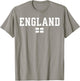 England English Flag White Red T-Shirt - T-Shirt | Sand
