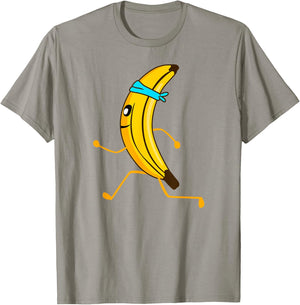 Running Banana Funny Run jooging athletes T-Shirt - T-Shirt | Sand