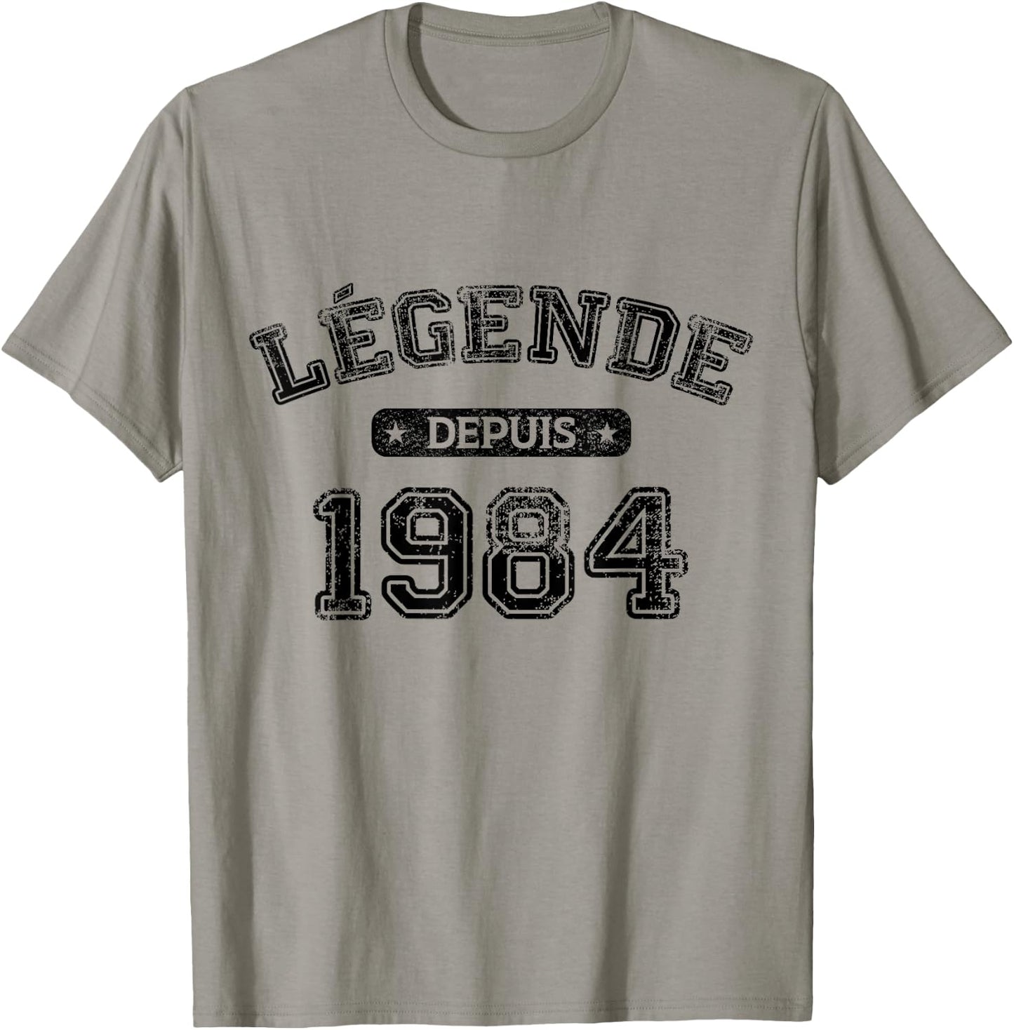 Birthday 40 Years Legend Since 1984 Birthday , grey, S T-Shirt - T-Shirt | Sand