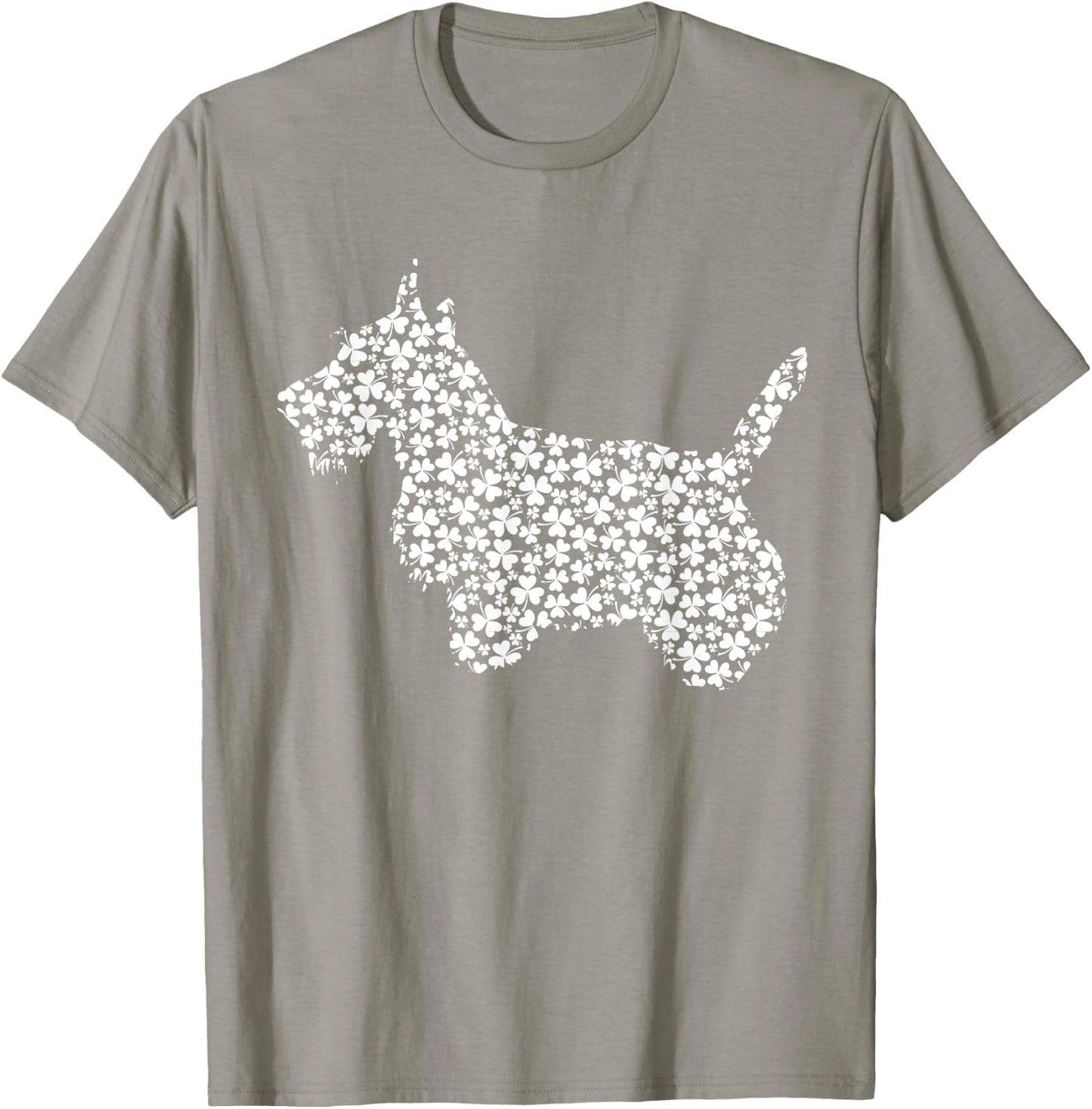 Scottish Terrier Dog Cute Shamrock St Patricks Day T-Shirt - T-Shirt | Sand