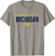 University of Michigan Wolverines Stacked T-Shirt - T-Shirt | Sand