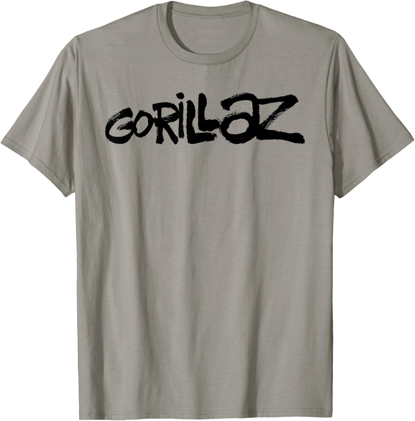 Gorillaz Black Paint Brush Logo T-Shirt - T-Shirt | Sand