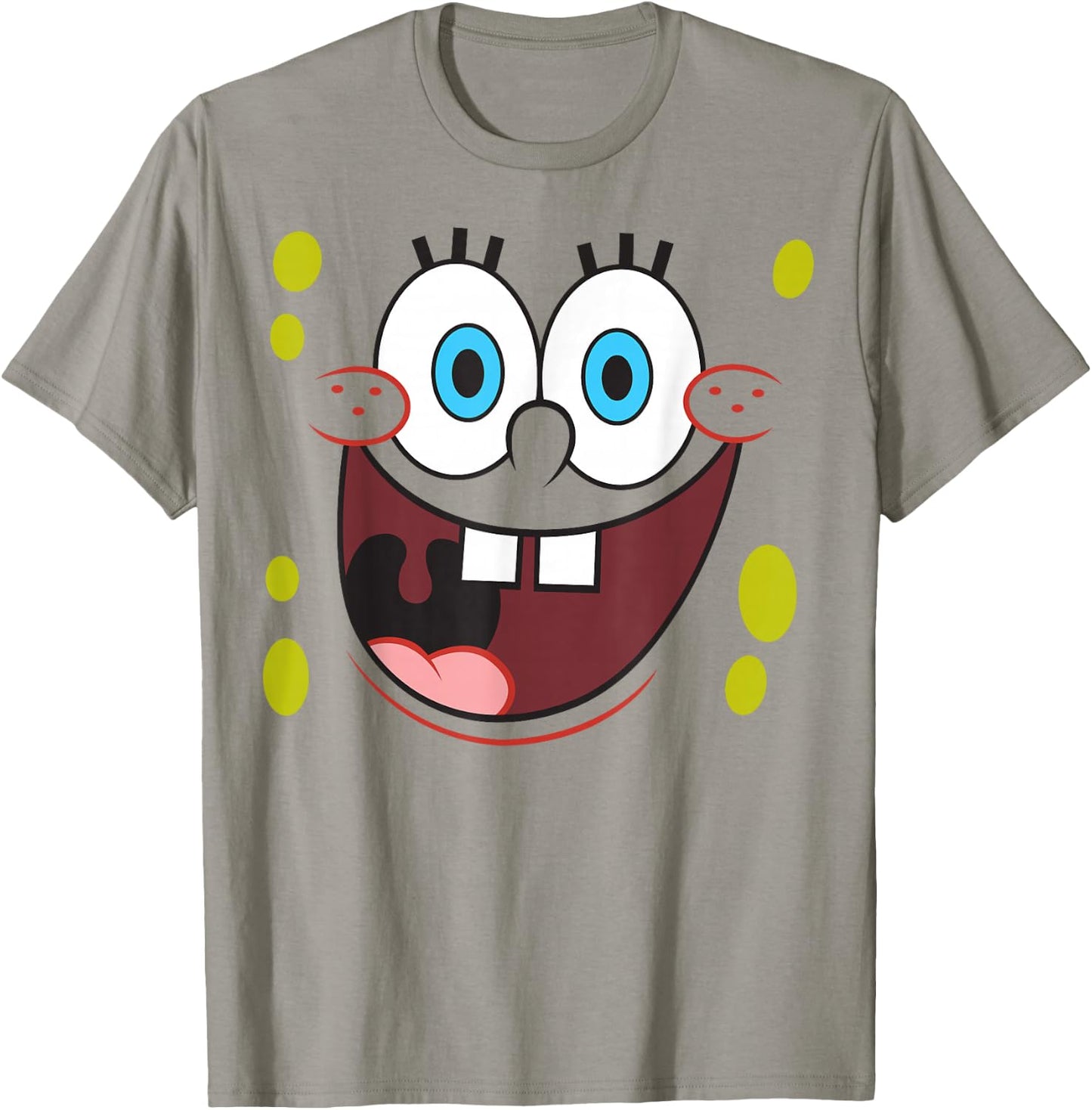 Spongebob Schwammkopf mit leuchtenden Augen und lächelndem Gesicht T-Shirt - T-Shirt | Sand