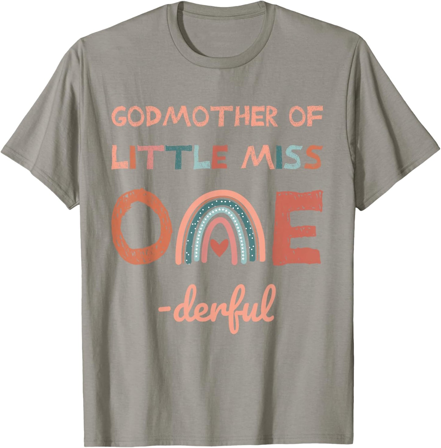 Godmother of Miss Onederful 1st Birthday Girl T-Shirt - T-Shirt | Sand