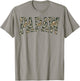 Papaw Camo Camouflage Father's Day Grandfather T-Shirt - T-Shirt | Sand