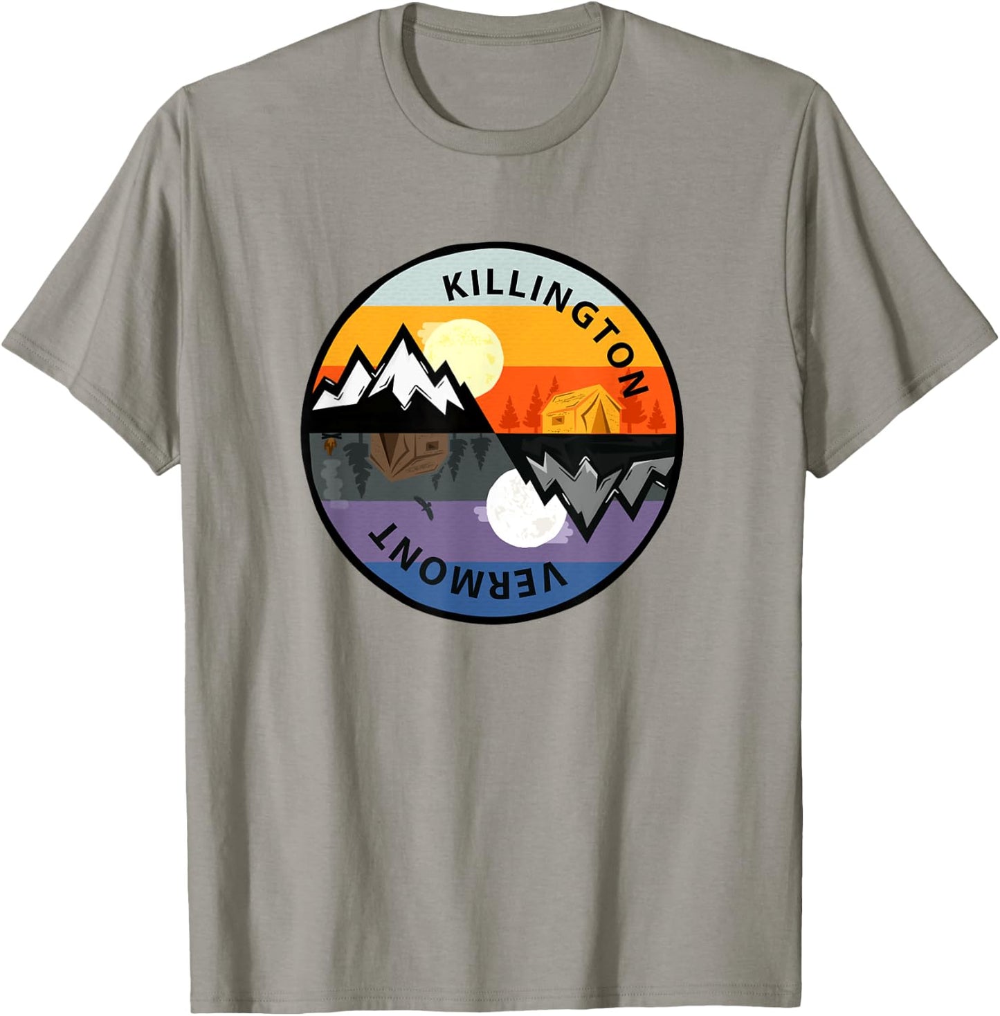 Retro Vintage Killington, Vermont Souvenir T-Shirt - T-Shirt | Sand
