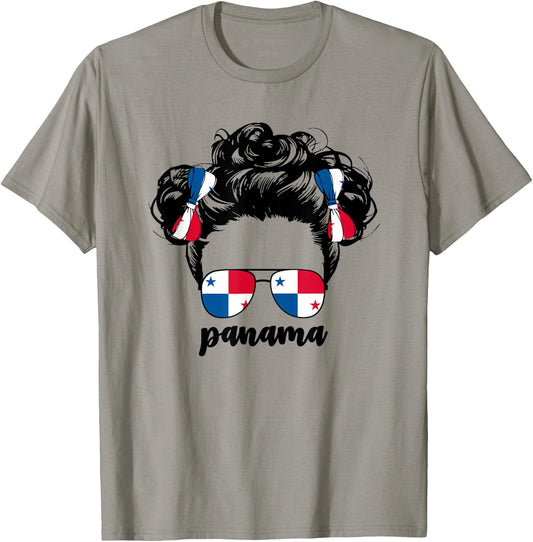 Panamanian Girl Kids Baby Girls Toddler Panama Flag Latina T-Shirt - T-Shirt | Sand
