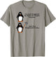 Penguin Fight Or Flight Meme Funny Flightless Bird Anxiety T-Shirt - T-Shirt | Sand