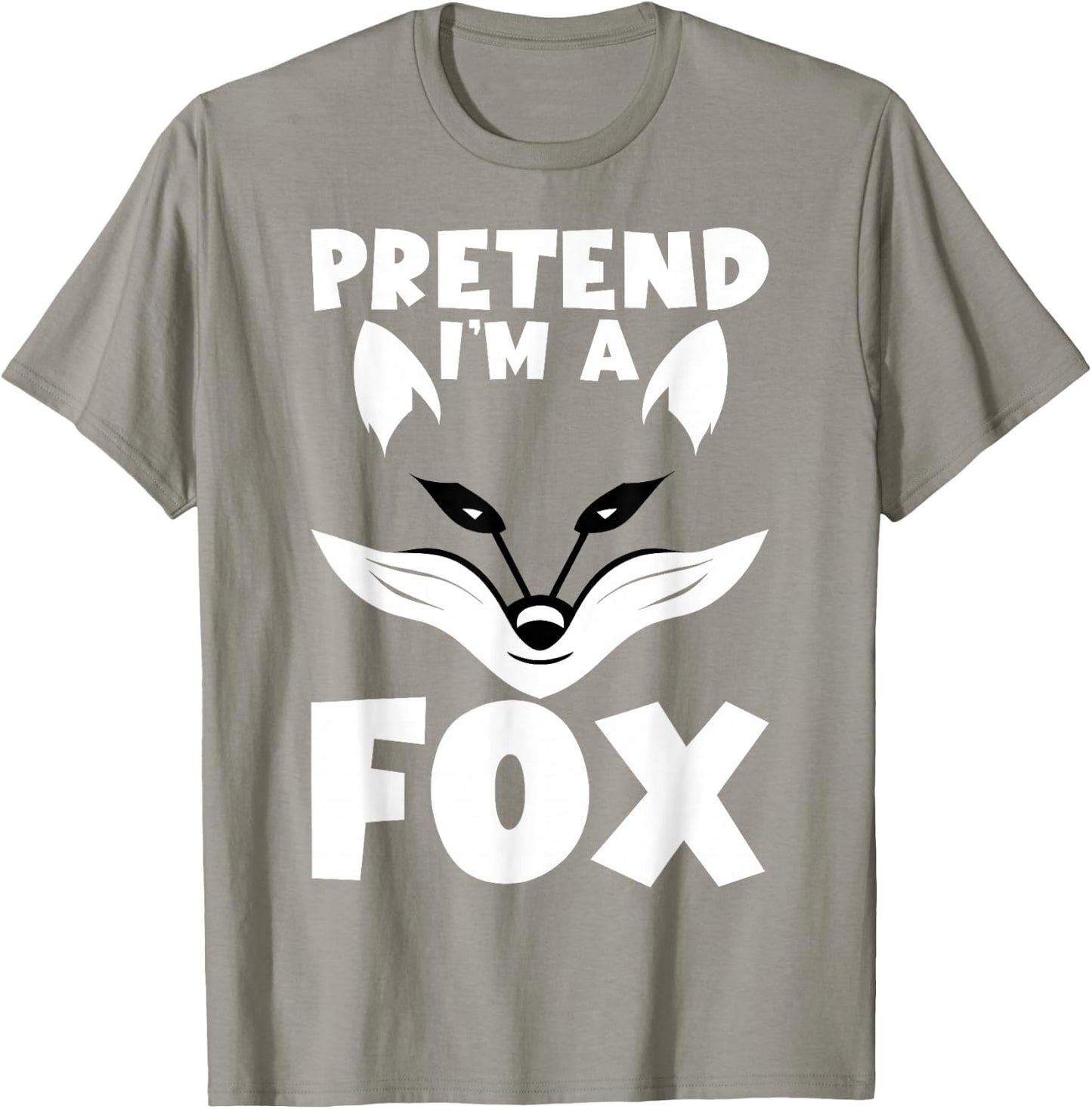 Funny Pretend I'm A Fox Cosplay DIY Halloween Costume Day T-Shirt - T-Shirt | Sand