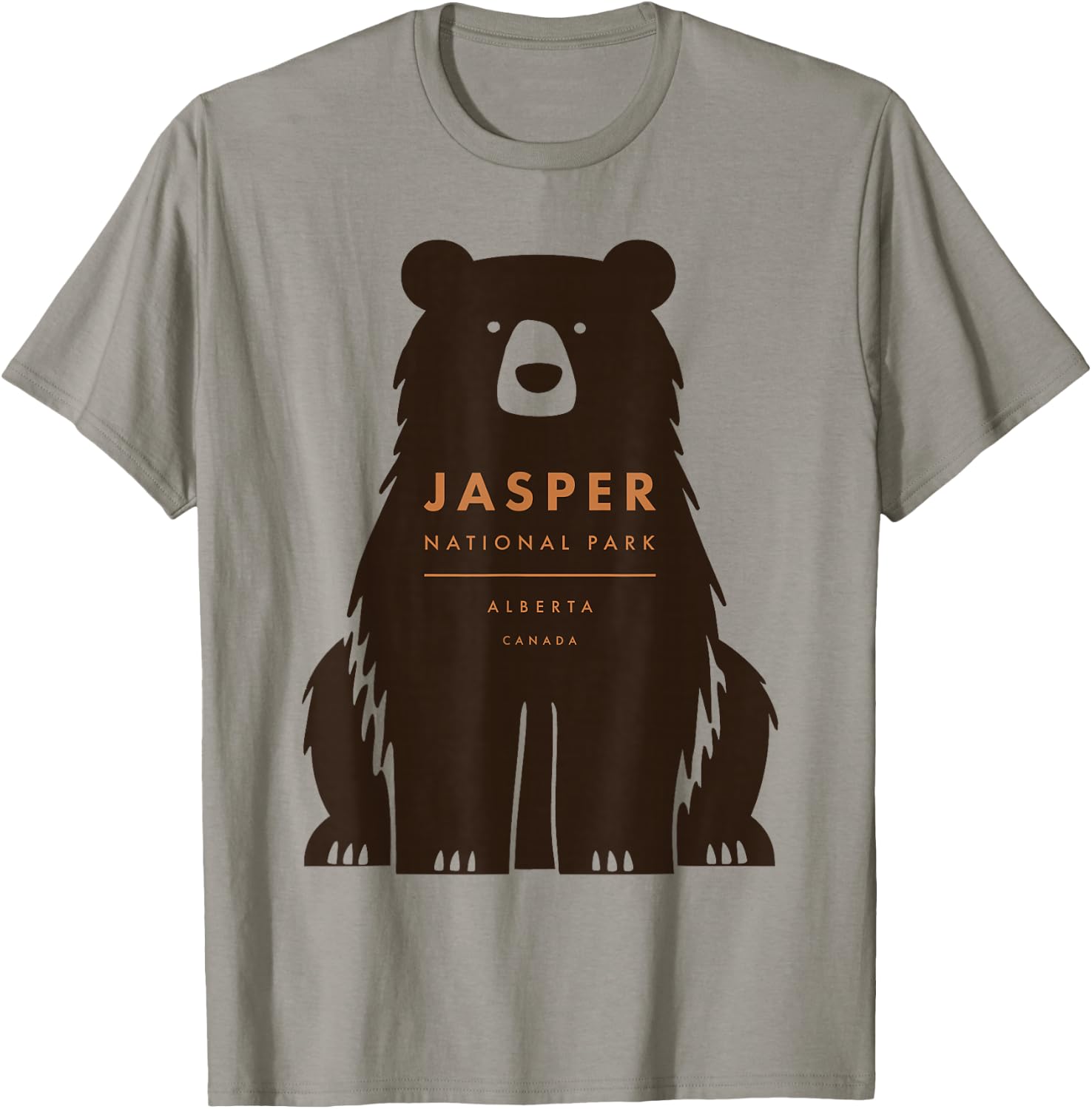 Jasper National Park Alberta Canada Retro Vintage Bear T-Shirt - T-Shirt | Sand
