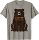 Jasper National Park Alberta Canada Retro Vintage Bear T-Shirt - T-Shirt | Sand