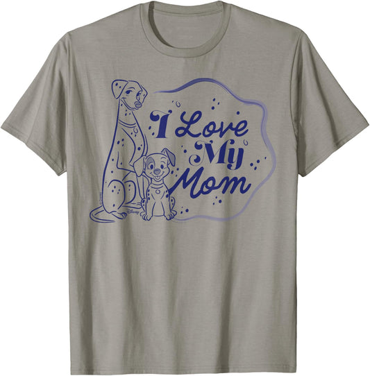 101 Dalmatians - I Love My Mom T-Shirt - T-Shirt | Sand