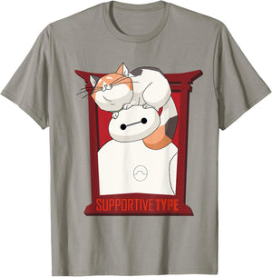 Big Hero 6 Baymax Frame Suppport T-Shirt - T-Shirt | Sand