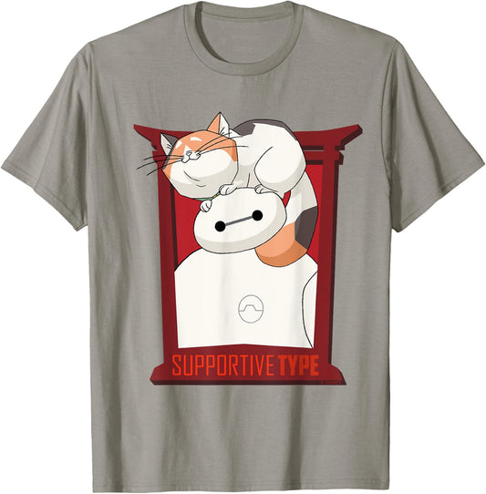 Big Hero 6 Baymax Frame Suppport T-Shirt - T-Shirt | Sand