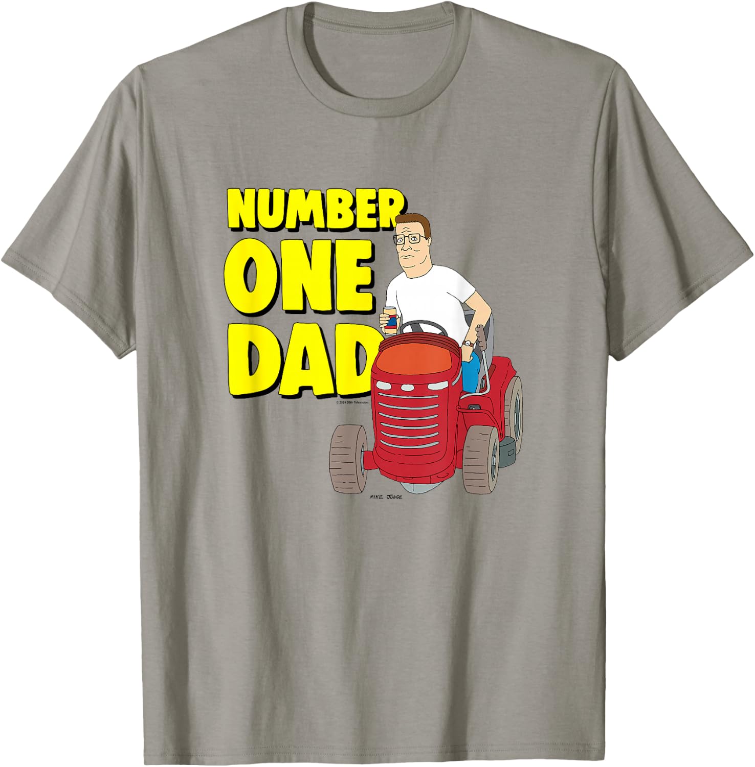 King Of The Hill Father's Day Hank Number One Dad T-Shirt - T-Shirt | Sand