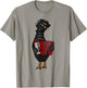 Smiletodaytees Fun Polish Chicken Playing Accordion T-Shirt - T-Shirt | Sand