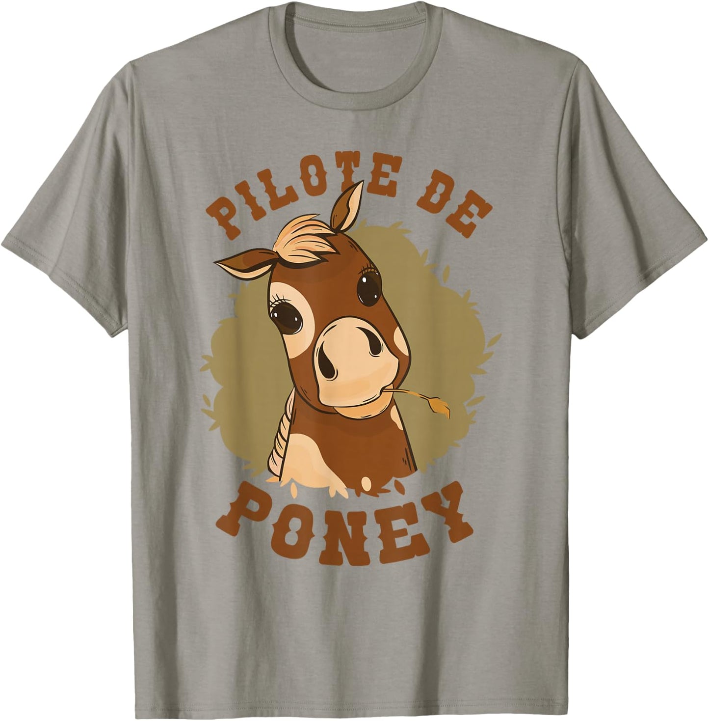 Girl Horse Riding Pony Pilot Girl Horses T-Shirt - T-Shirt | Sand