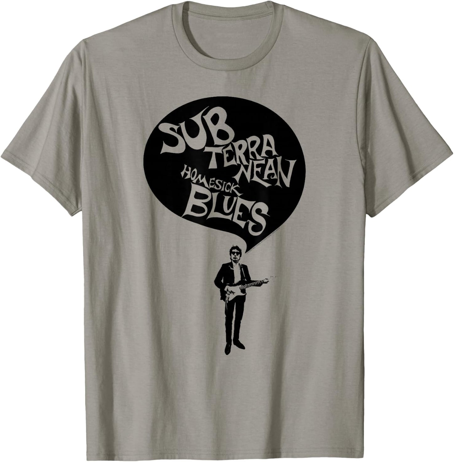 Bob Dylan Subterranean Homesick Blues Official , grey, S T-Shirt - T-Shirt | Sand