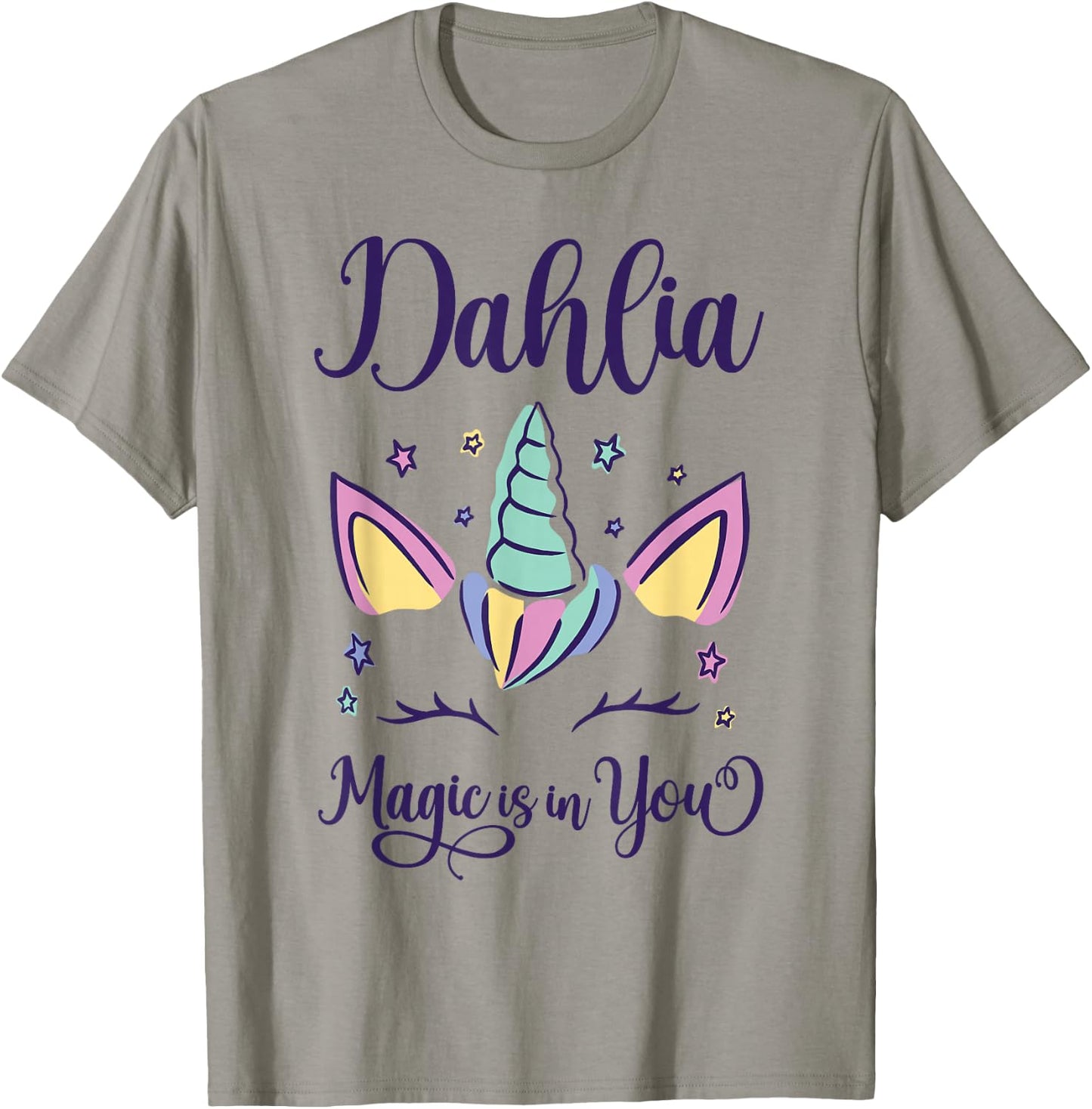 First Name Dahlia Personalized I Love Dahlia T-Shirt - T-Shirt | Sand