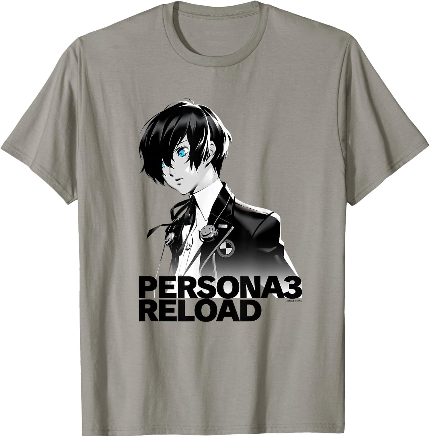 Persona 3 Reload Protagonist Status Screen Image (Lt) ATLUS T-Shirt - T-Shirt | Sand